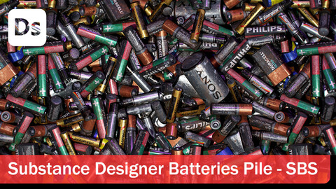 Batteries Pile - Substance Designer