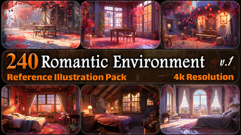 240 Romantic Environment Reference Pack | 4K | v.1