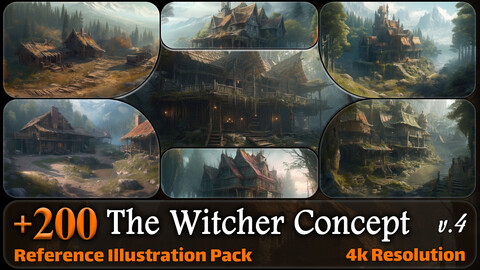 200 The Witcher Concept Reference Pack | 4K | v.4