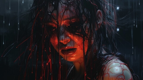 10 original artworks | dark art | horror art | aiart