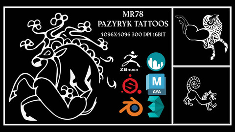 MR78 Pazyryk Tattoos