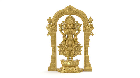 Goddess Lakshmi 3dprint model | lakshmi cad file | laxmi pendant | laxmi jewelry 3dprint file| Indian Goddess 3d file