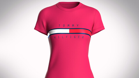 Tommy Hilfiger-Girls Red T-Shirt