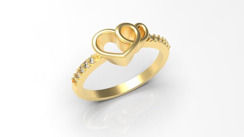 Heart jewelry ring