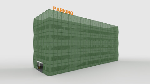 3D Model Building Parking 1