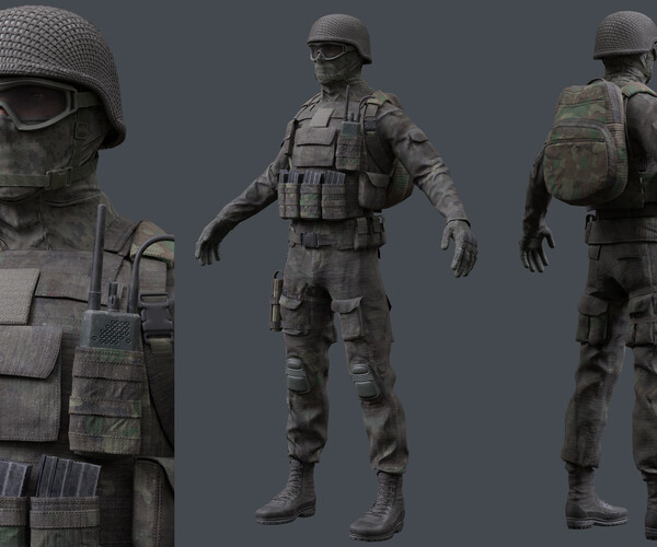 Artstation - Modular Soldier 01 