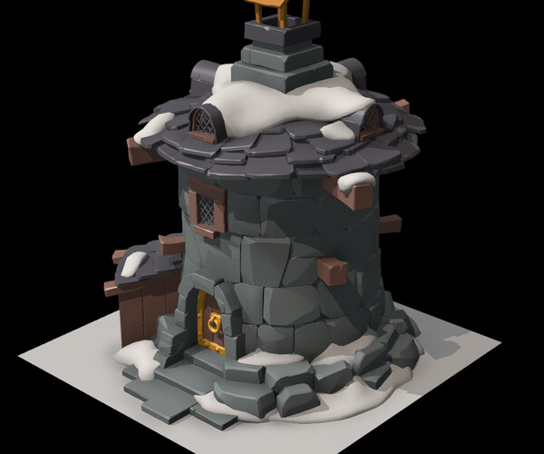 ArtStation - MEDIEVAL TOWER 3D Model | Game Assets