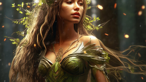 ArtStation - Enchanting Whispers: A Verdant Symphony of Nature's Grace ...