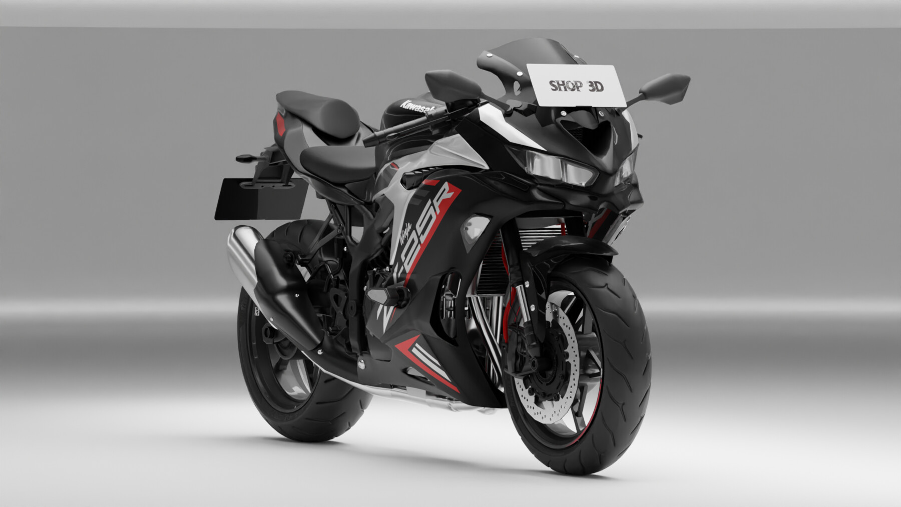 ArtStation - Kawasaki Ninja ZX-25R 2023 3D model | Game Assets