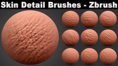 Human Skin Detail Brushes - Zbrush