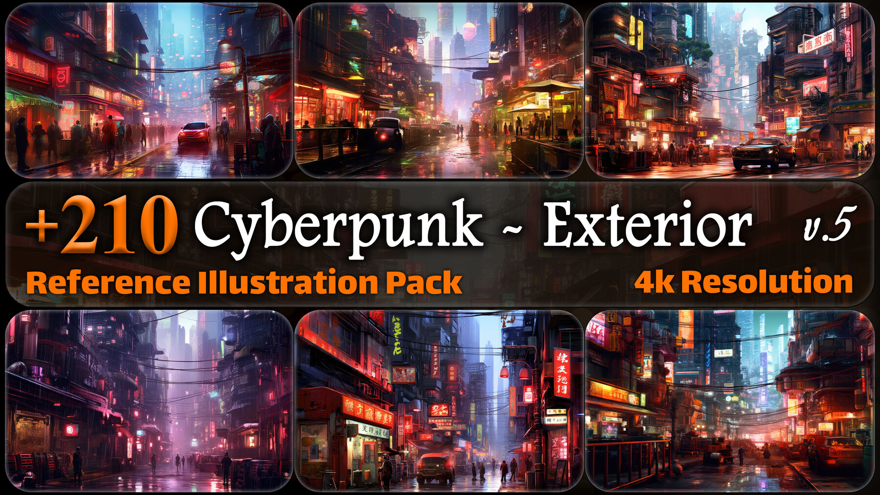 ArtStation - Cyberpunk Cityscape Pack