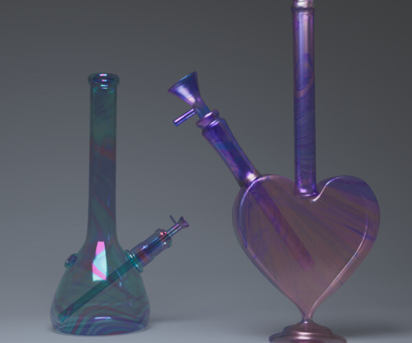 ArtStation - Psychedelic Bongs! 2 In 1 ! | Resources