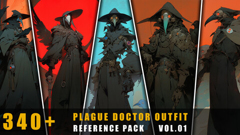 340+ Plague Doctor Outfit - References Pack Vol.01