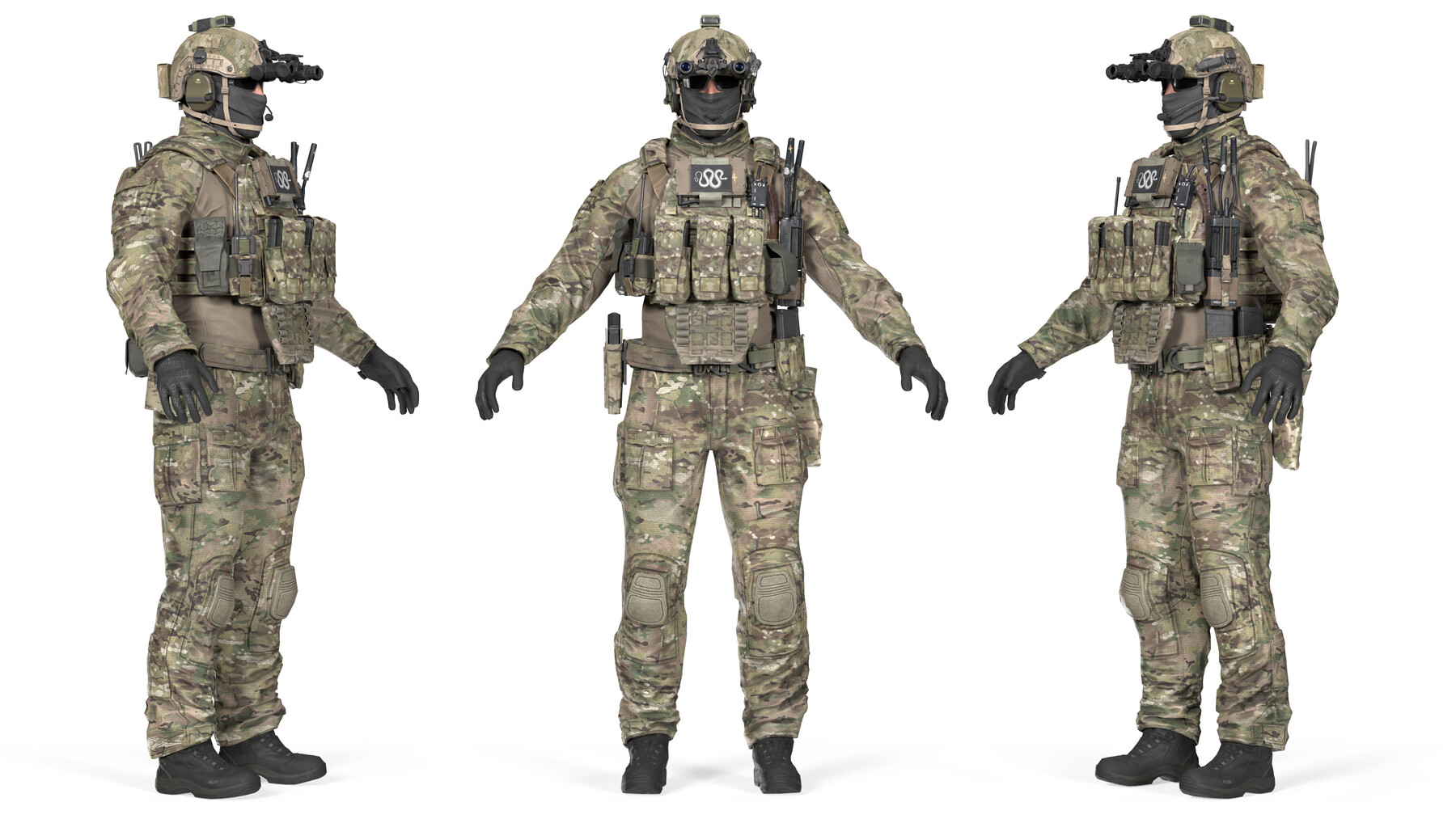 ArtStation - MILITARY Game Ready Rigged Western Sepecial Forces ...