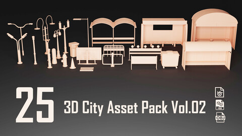 3D City Asset Pack Vol. 2