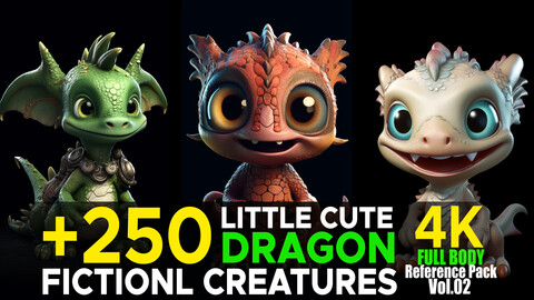 +250 Little Cute Dragon(Fictional Creatures Vol.01)