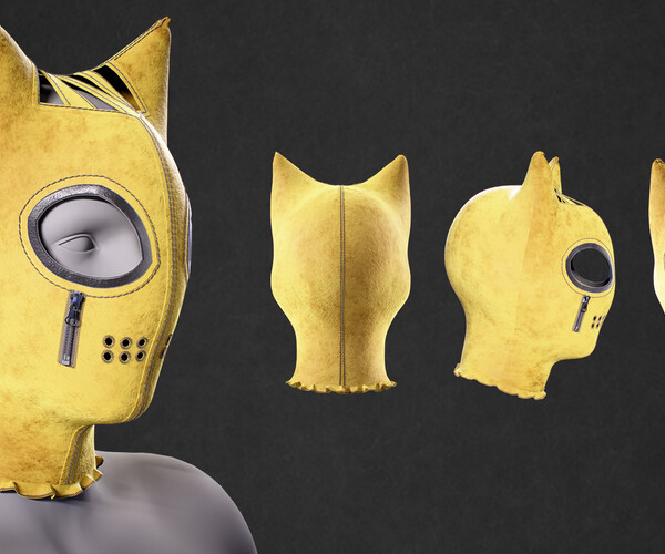 ArtStation - 8 Face Mask Pack (P15) - Marvelous / CLO | Game Assets