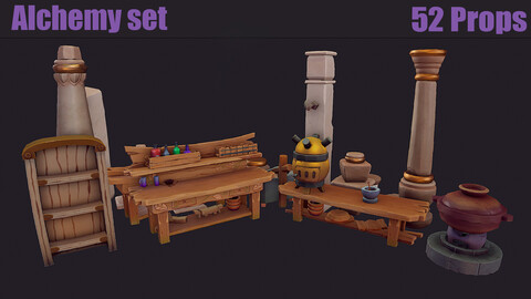 Stylized Alchemical Set