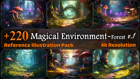 220 Magical Environment - Forest Reference Pack | 4K | v.1