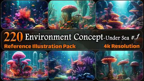 220 Environment Concept - Under Sea Reference Pack | 4K | v.1