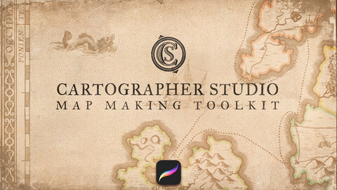 Procreate Brush Pack for Mapmaking - History & Fantasy Themes