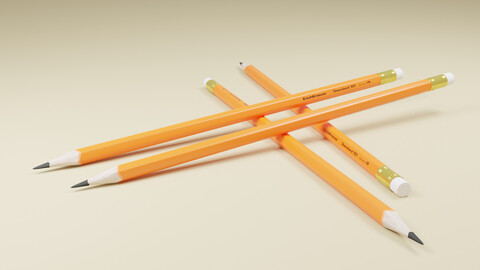 3d model pencil