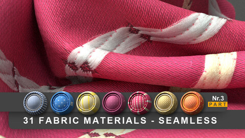 PBR FABRIC PACK 3 MATERIALS scanned in 4K resolution GamesTextures.com