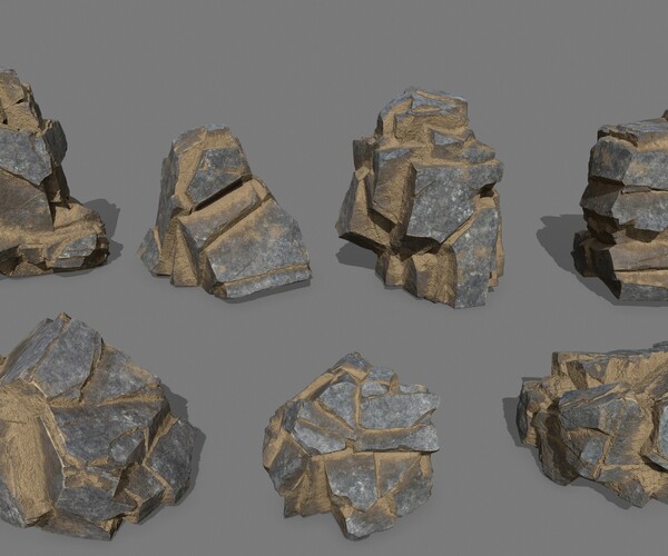 ArtStation - desert rocks | Game Assets