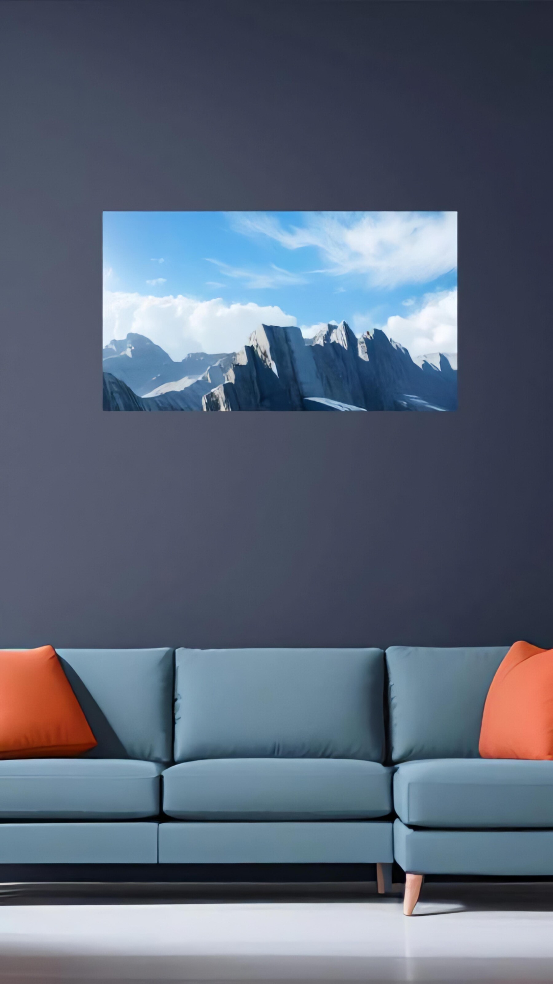 ArtStation - Wall Art Digital Download - Blue Sky Mountains | Artworks