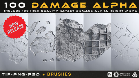 100 Damage Alpha - vol 01 + 100 Brush