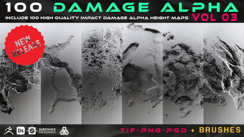 100 Damage Alpha vol 03 + 100 Brush