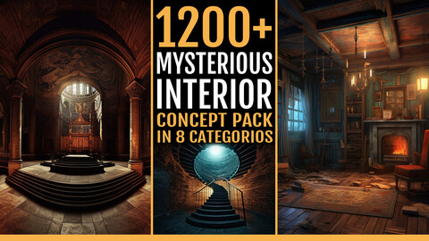 1200+ Mysterious Interior Concept pack in 8 Categories