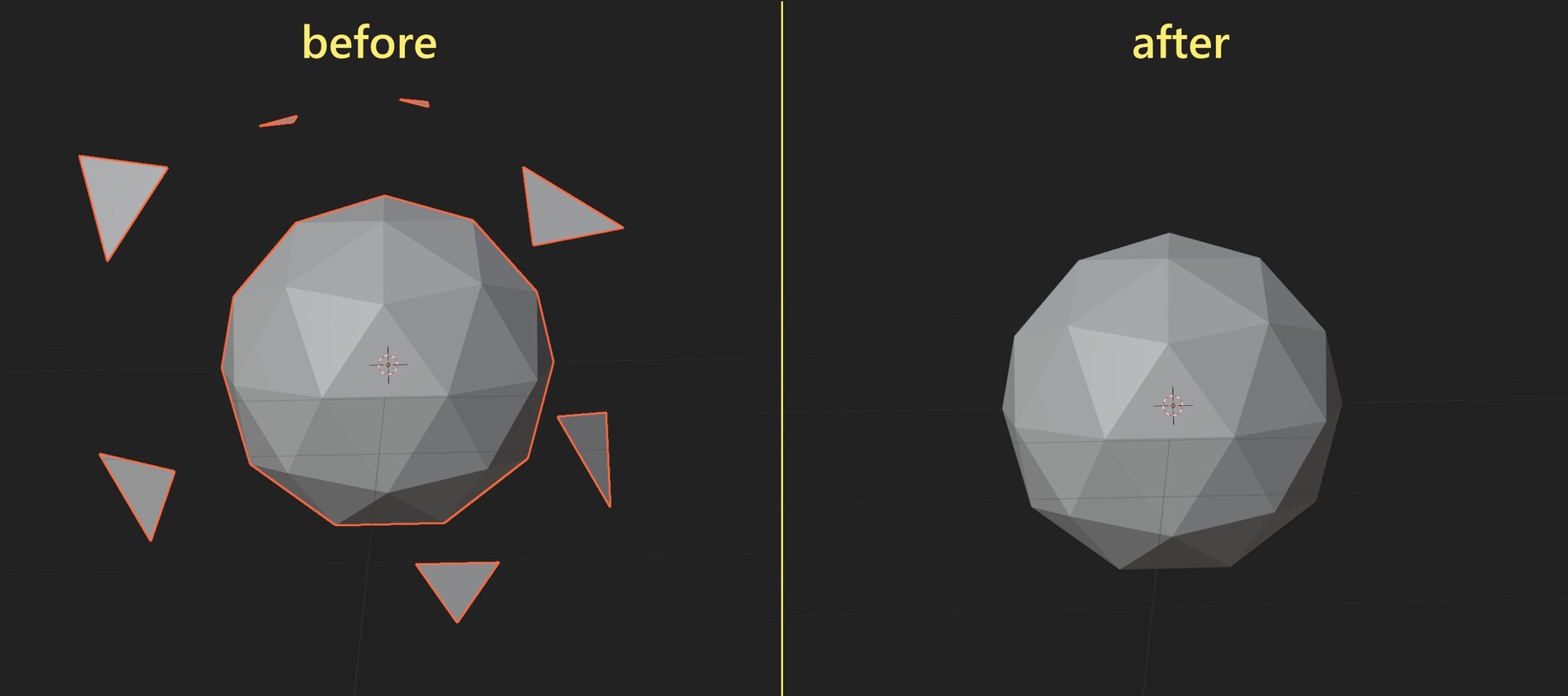 ArtStation - Delete loose or small parts for blender | Resources