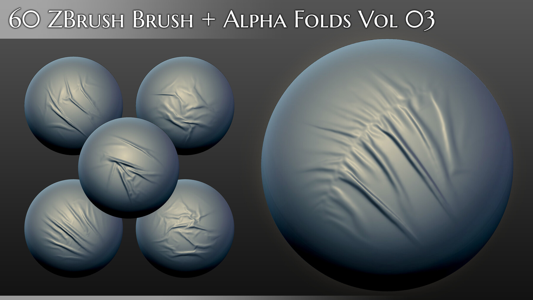 ArtStation - 60 ZBrush Brush + Alpha Folds Vol 03 / ZBP + PSD + TIF ...