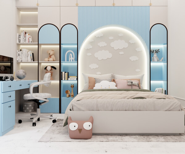 ArtStation - Bedroom | Interior scene | Resources