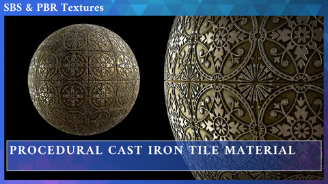 PROCEDURAL CAST IRON TILE MATERIAL