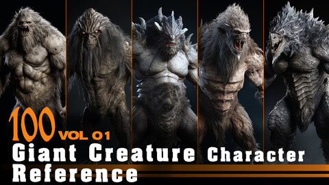 100 Giant Creature Character Reference V1