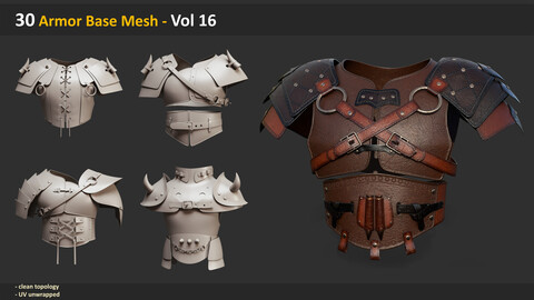 30 Armor Base Mesh - Vol 16