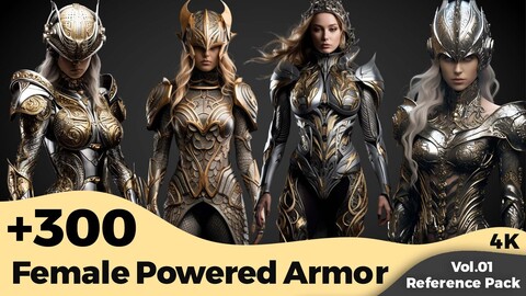 +300 Female Powered Armor Concept (4K)