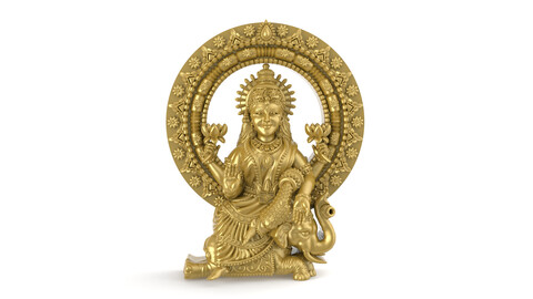 Gaja Lakshmi 3D-print Model-2