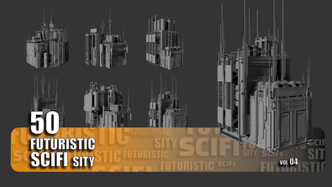 50+FUTURISTIC  SCIFI SITY  vol 02