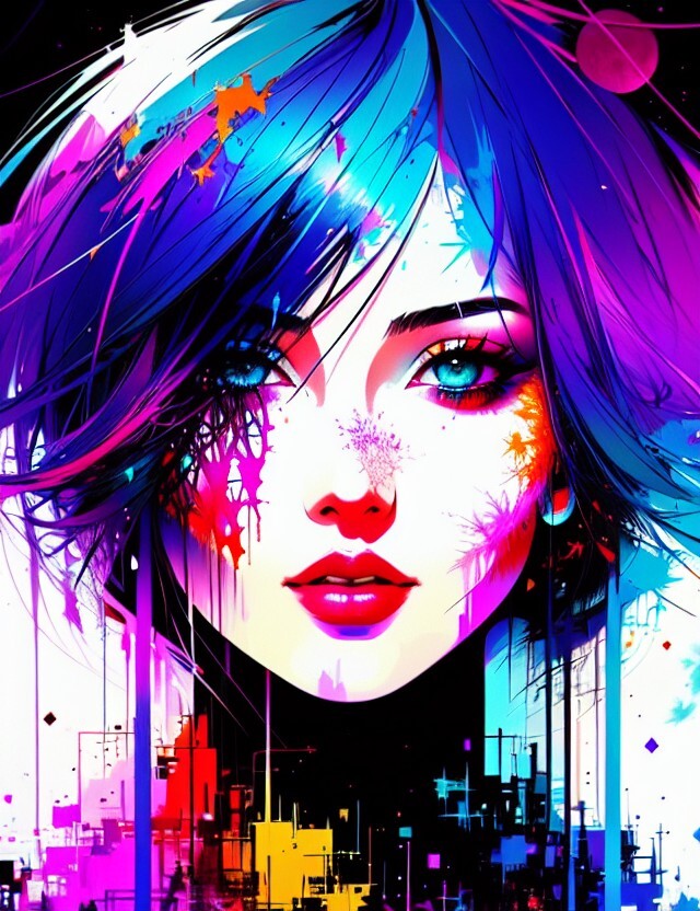ArtStation - 12 Colorful beautiful woman | Artworks
