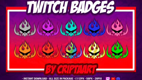 Twitch Badges | Tengen Toppa Gurren Lagan Logo Subs | Simon | Kamina | Anime Stream | Bit Badges | Stream Graphics