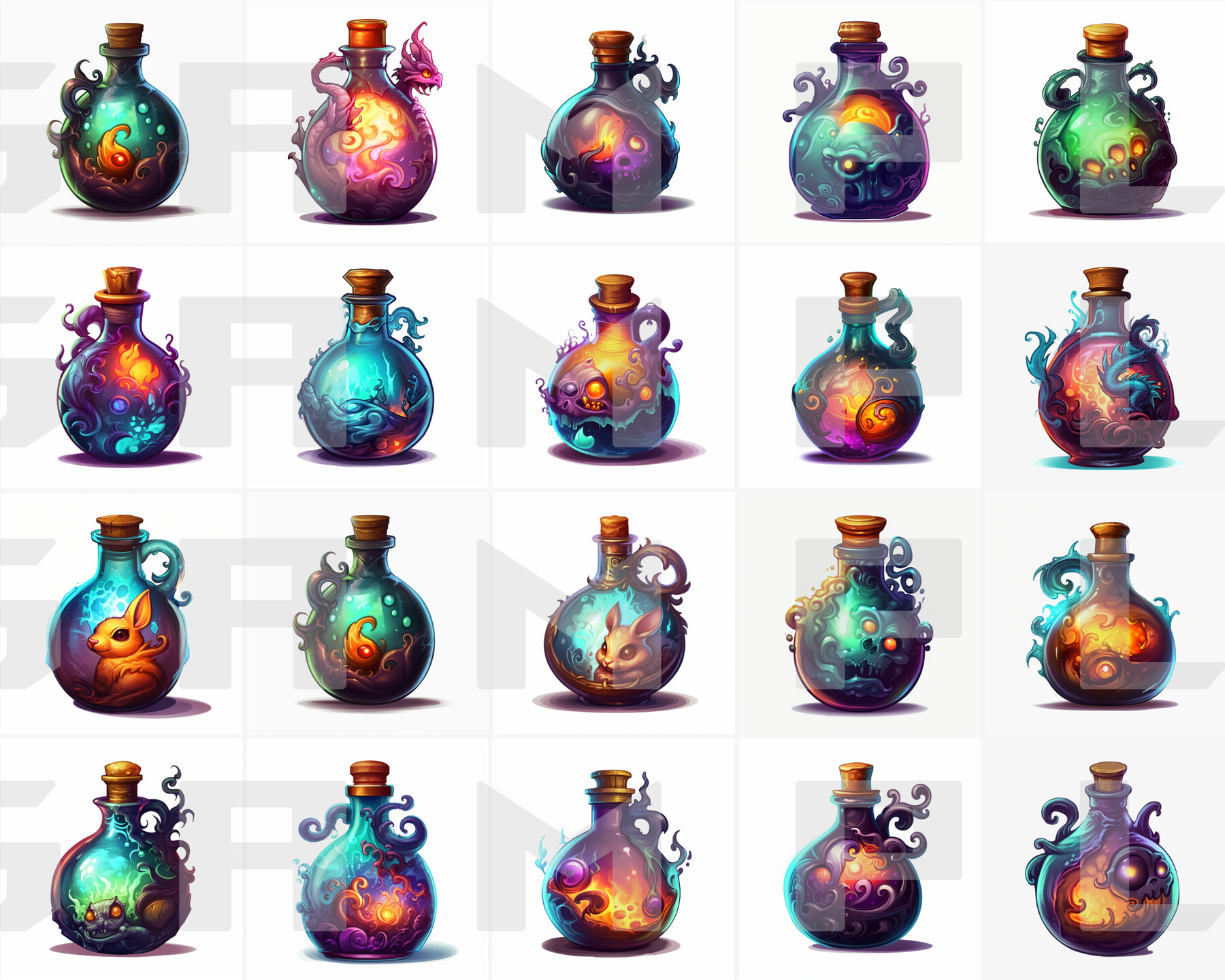 ArtStation - Unique & Unusual Potions | Game Assets