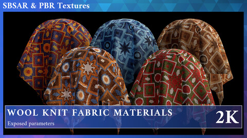 PROCEDURAL WOOL KNIT FABRIC MATERIALS