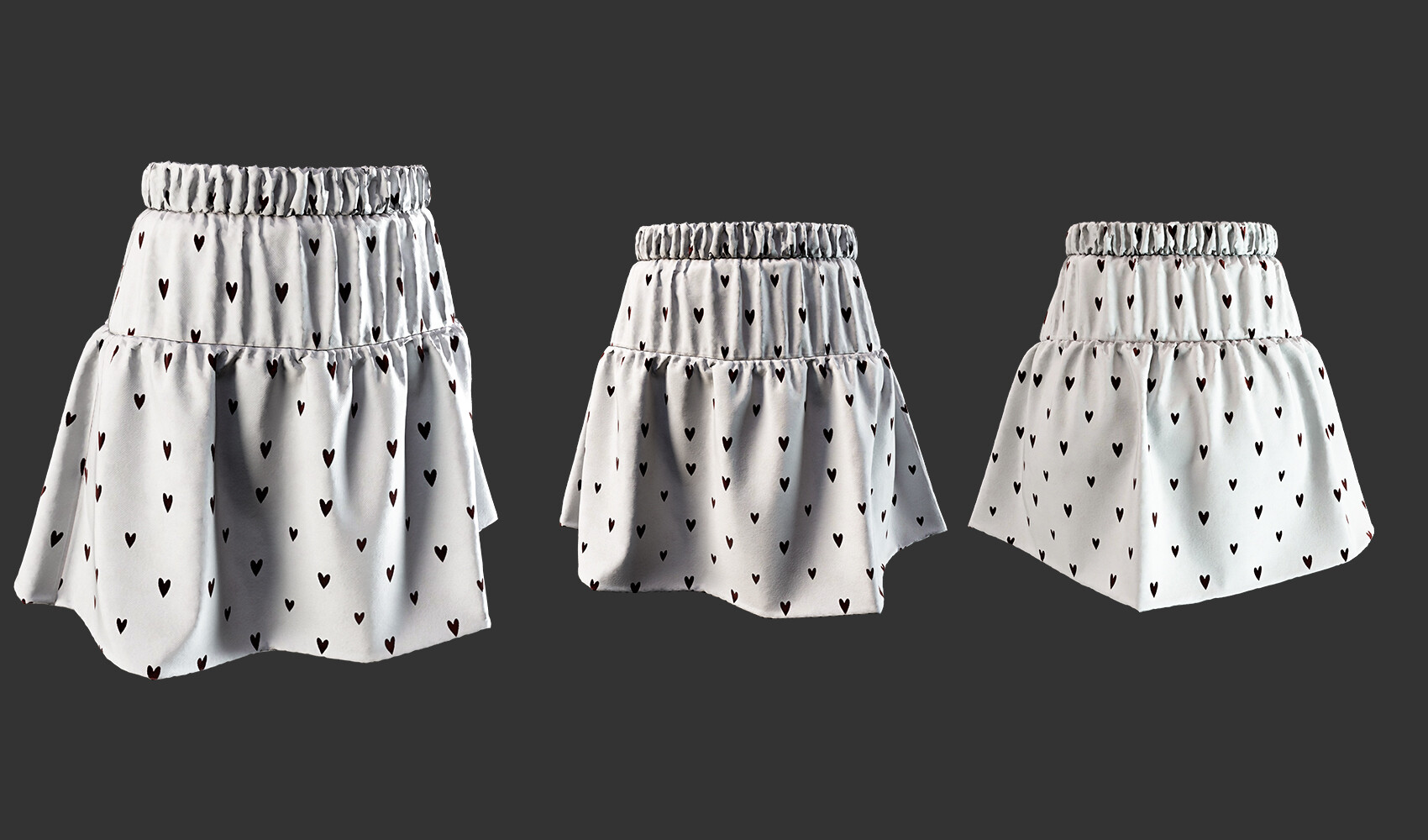 ArtStation - 10 IN 1 - MEDIUM SKIRT , Marvelous Designer, Projects ...