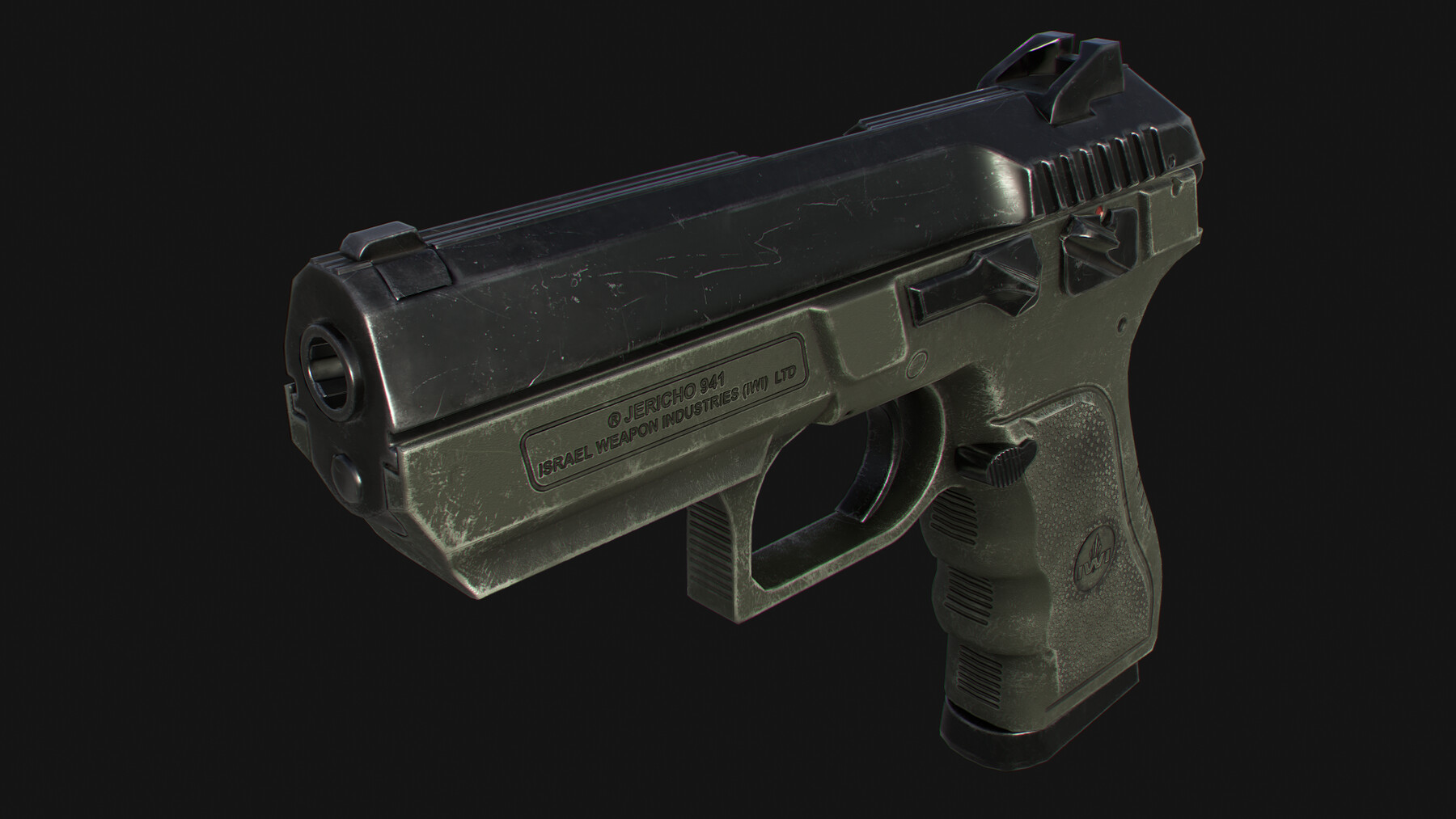 ArtStation - IWI Jericho 941 Pistol | Game Assets