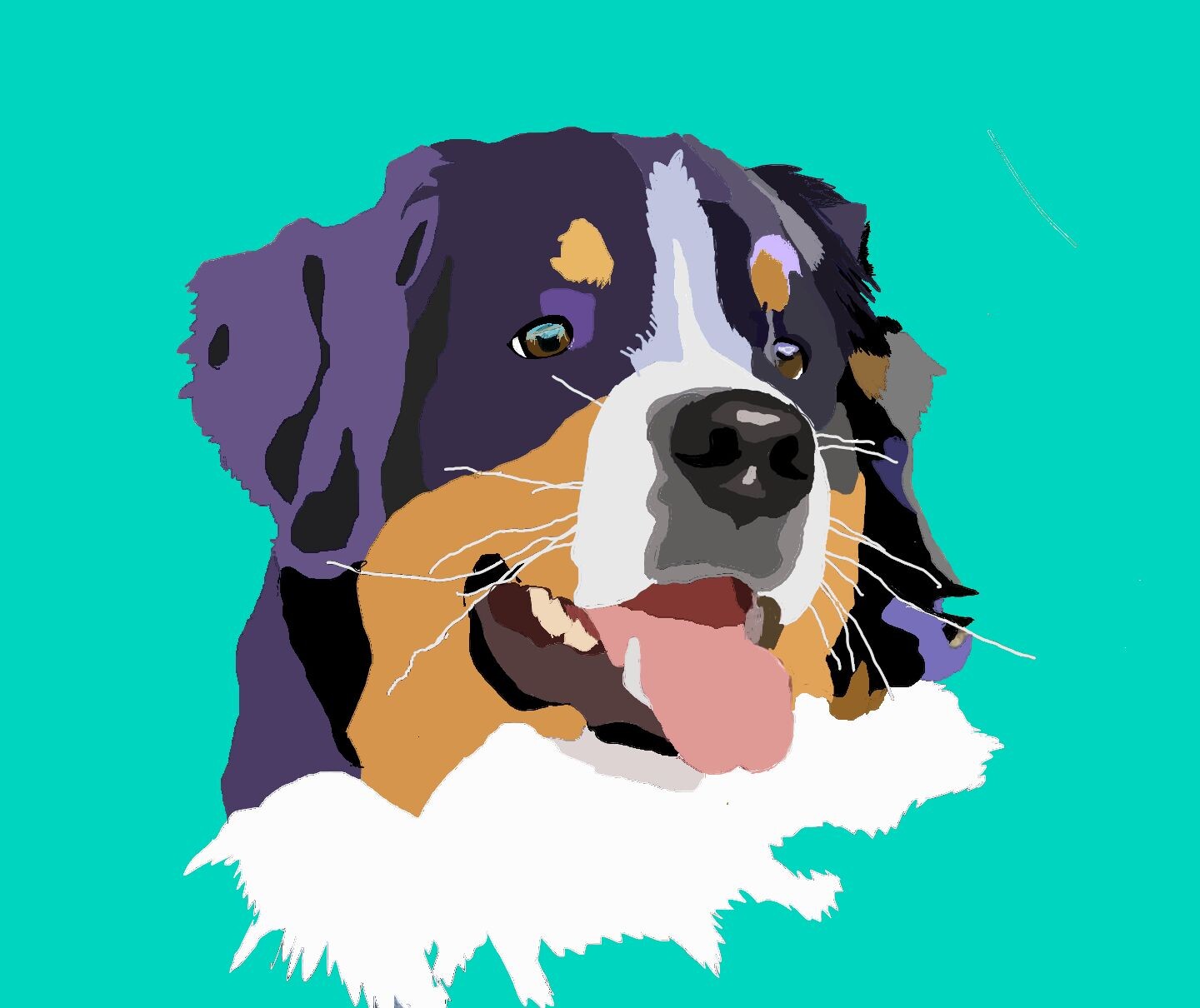 Artstation - Bernese Mountain Dog 