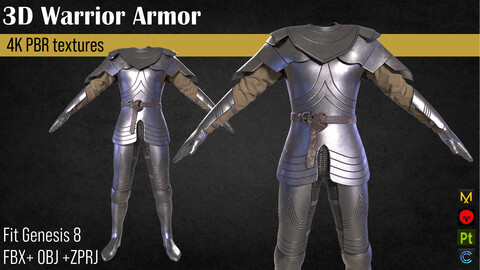 Warrior armor medieval knight clothes