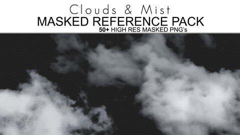 PNG/Masked Reference Pack - Clouds & Mist - 50+ Royalty Free Photos